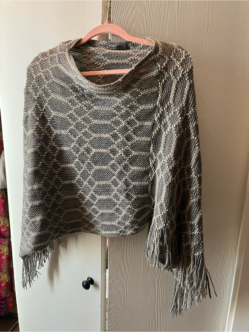 Anthropologie Gray poncho
